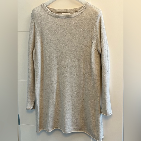 Knit dress, oatmeal, size M, never worn. - Picture 2 of 3